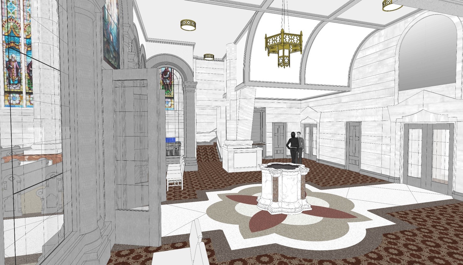 Baptismal Font Render